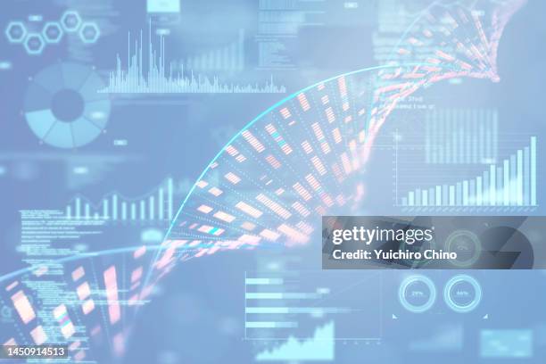 dna analysis background - medizinisches-material stock-fotos und bilder
