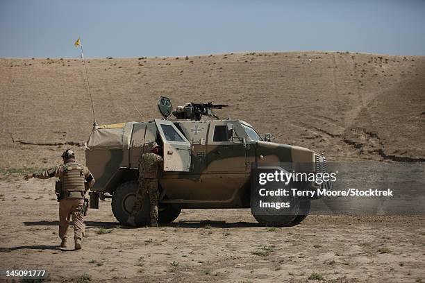 the german army atf dingo armored vehicle. - war on terror stock pictures, royalty-free photos & images