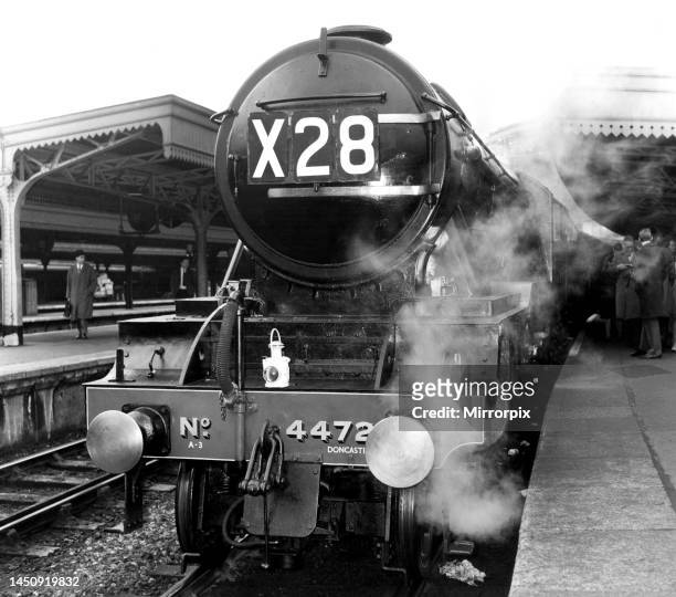 New life began for the crack engine No. 4472 The Flying Scotsman, the famous engine, bought for 3,000 by a 43 year old Mr Alan Pegler, of Blyth,...