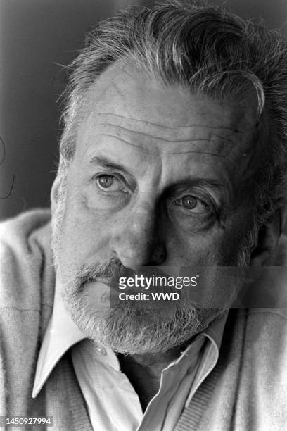 Actor George C. Scott poses for a portrait at the Watergate Hotel in New York City