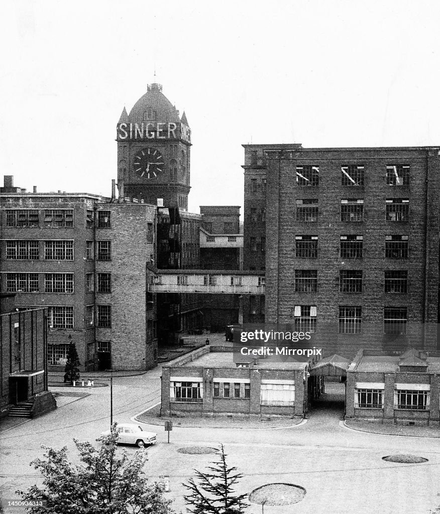 Singer Factory Clock The Singer factory and clock tower in Clydebank, Scotland. 19th... News ...