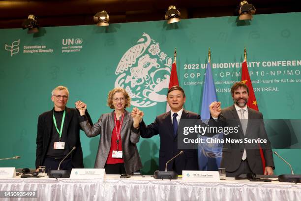 David Cooper, Deputy Executive Secretary of UN Convention on Biological Diversity, Inger Andersen, Executive Director of the United Nations...