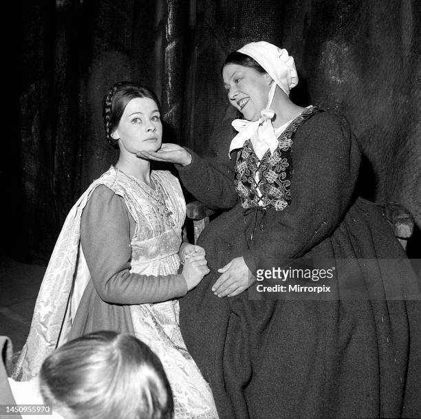 Judi Dench as Juliet at the Old Vic. October 1960.