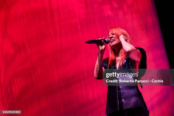 Italian Singer Noemi Performs at Auditorium Parco Della Musica on December 19, 2022 in Rome, Italy.