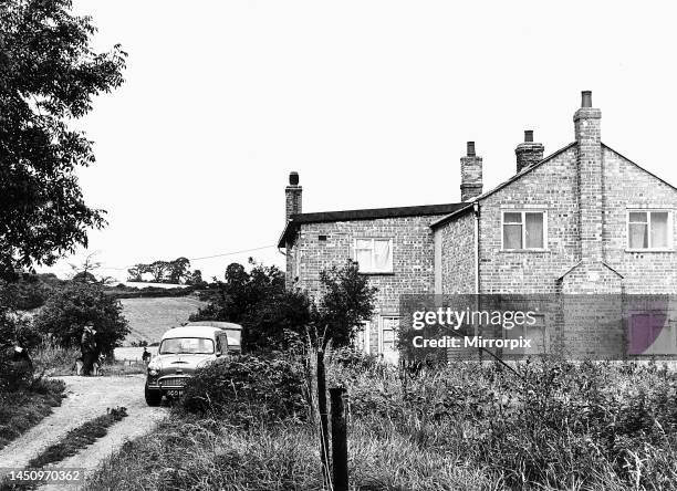 Leatherslade farm at Oakley, Buckinghamshire . 13th August 1963.