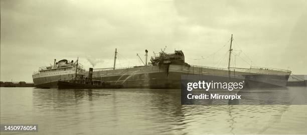 Five bodies are recovered from wreckage of the empty 12,000 ton tanker Atlantic Duchess, which was gutted by a double explosion and fire. Seven men,...