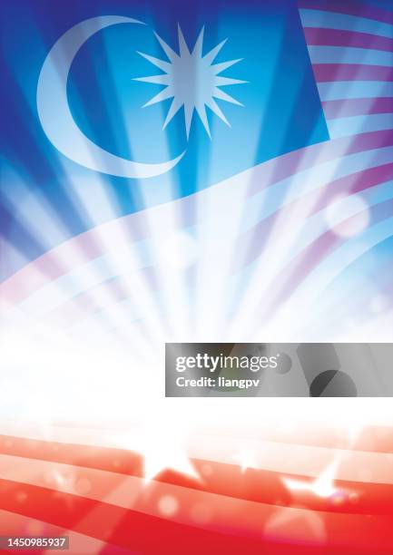 malaysia flag - malaysian flag stock illustrations