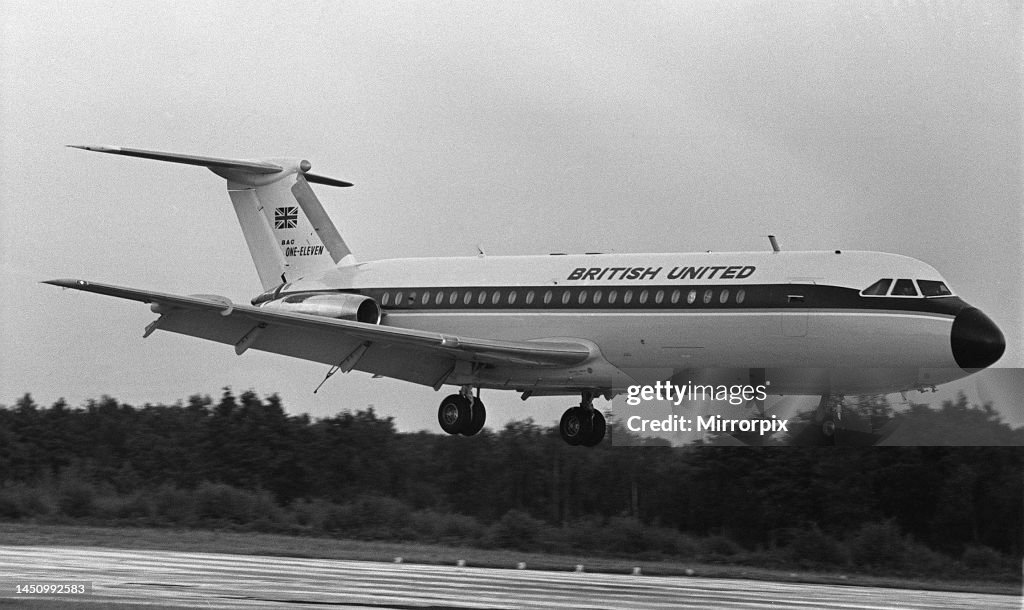 BAC 1-11 landing at Hurn airport