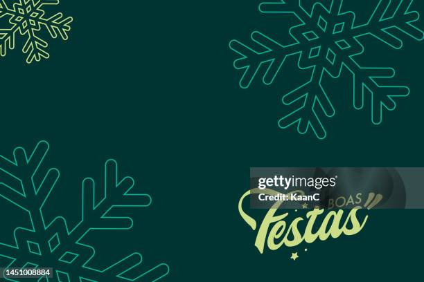 boas festas. frohe festtage in portugiesisch. vektor handgeschriebene schriftkarte. vektor-stock-illustration - boas festas stock-grafiken, -clipart, -cartoons und -symbole