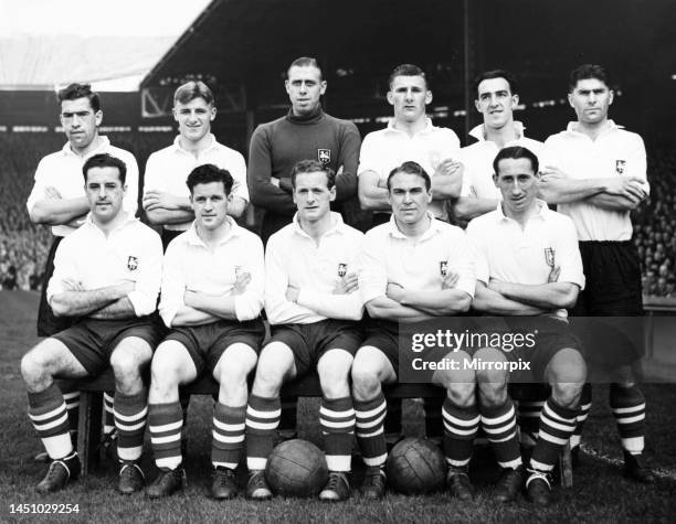George Gryba Preston North End football team 29th September 1951. Back Row: L/R ...