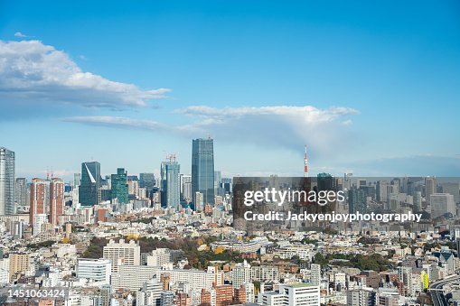 Aerial view of Tokyo skyline Aerial view of Tokyo skyline