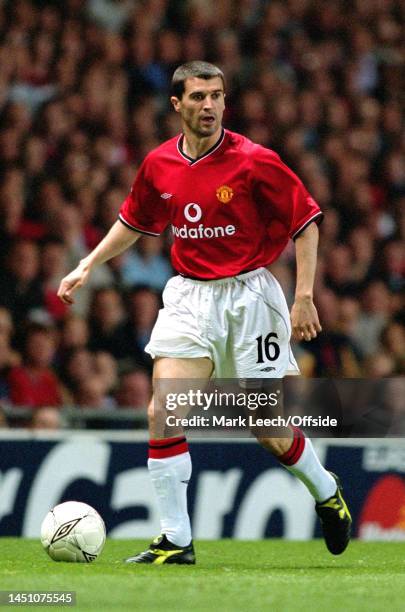 April 2002, Manchester - UEFA Champions League - Manchester United v Bayern Leverkusen - Roy Keane of Manchester United.