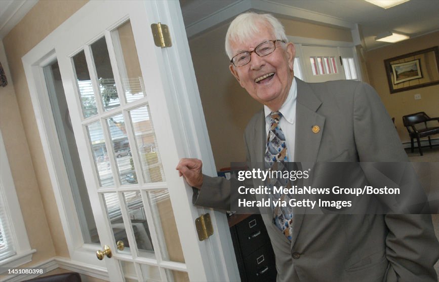 Founder of Jack Conway Real Estate, Jack Conway, at the West Roxbury