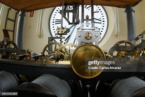 The inner workings of the clock at ‘Puerta del Sol’, or the Government Clock of ‘Casa de Correos’ , which rings in the traditional 'Twelve Grapes'...