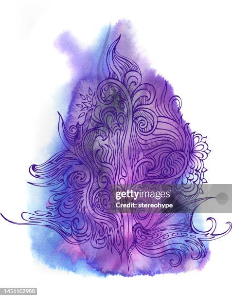 kreative gedanken - plume tribal stock-grafiken, -clipart, -cartoons und -symbole