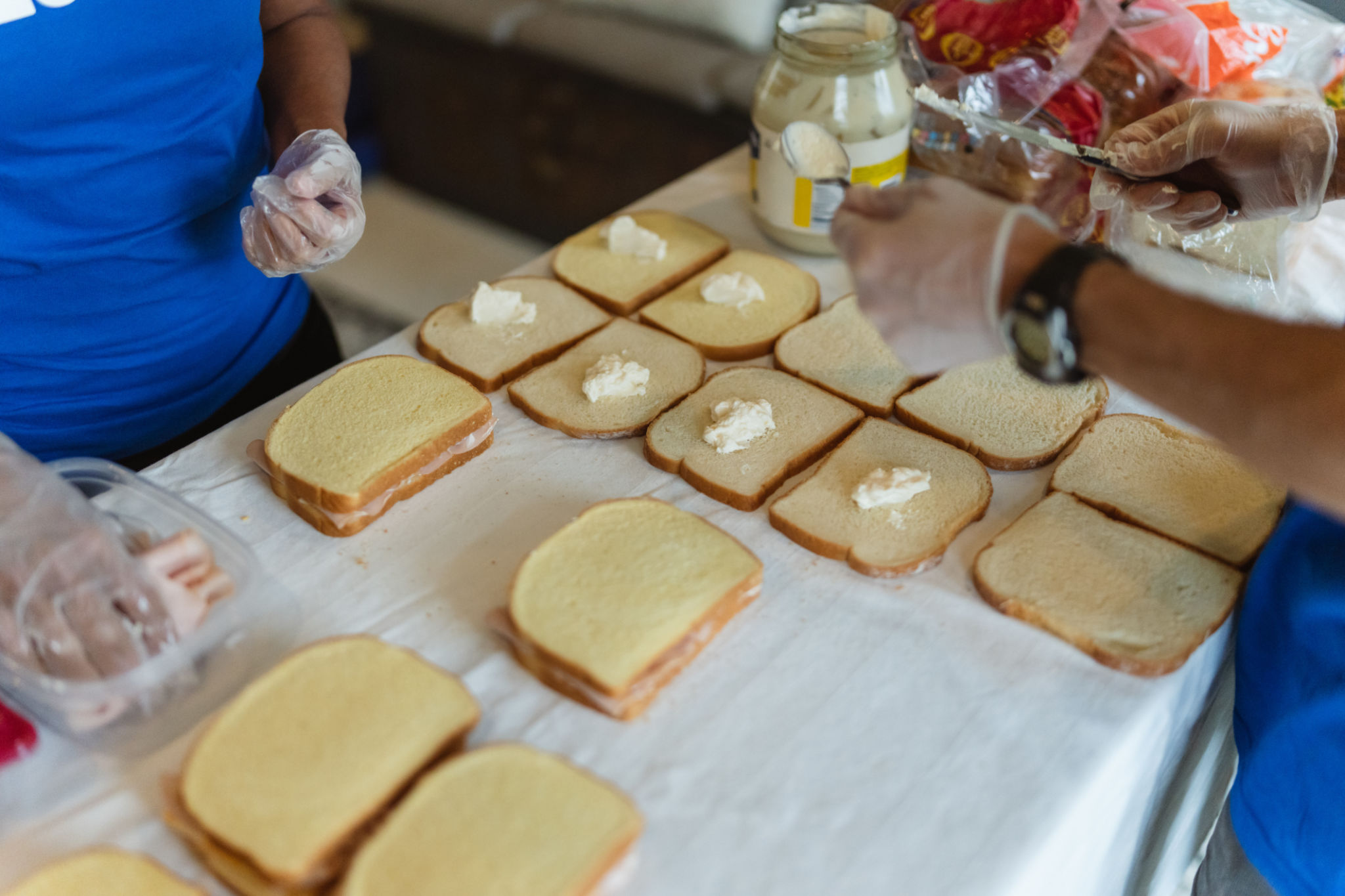 food drive volunteers