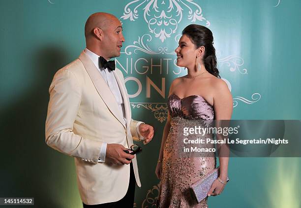 Billy Zane and Melanie Antoinette de Massy attend the "Nights In Monaco" Gala Fundraiser Cocktail Reception equally benefiting The Prince Albert II...