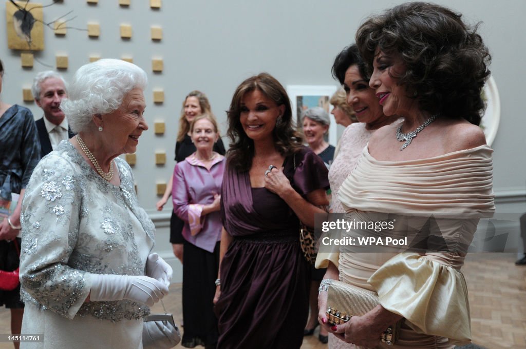 Queen Elizabeth II Visits The Royal Academy Of Arts