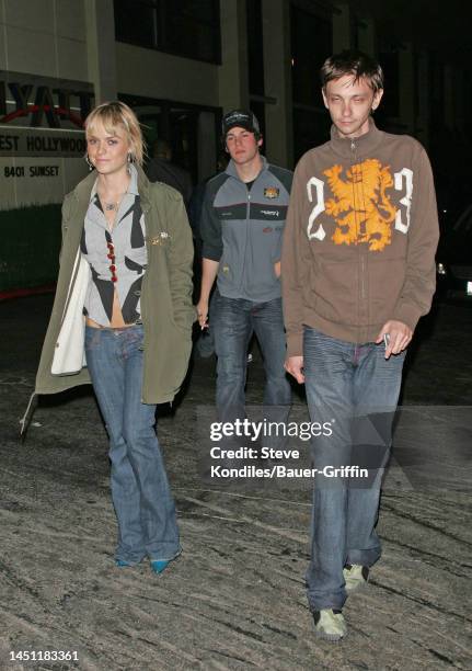 Taryn Manning and DJ Qualls are seen on January 31, 2005 in Los Angeles, California.