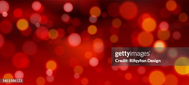 christmas lights defocused on red background - red royal background stock illustrations