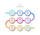 Circular Connection Steps Infographic Template