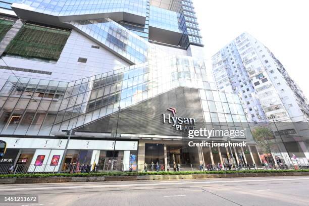 hayson place shopping mall in causeway bay district area, hong kong. - causeway bay stockfoto's en -beelden