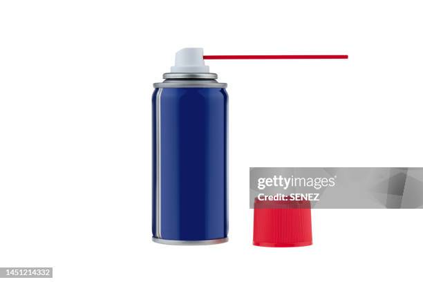 aerosol can isolated on a white background - spray bottle stock pictures, royalty-free photos & images