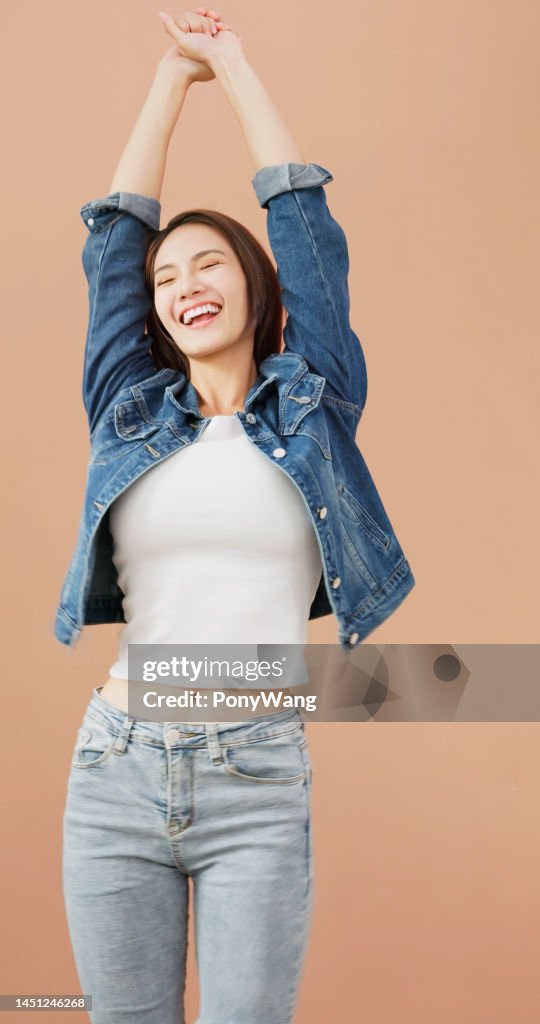 Happy woman dance