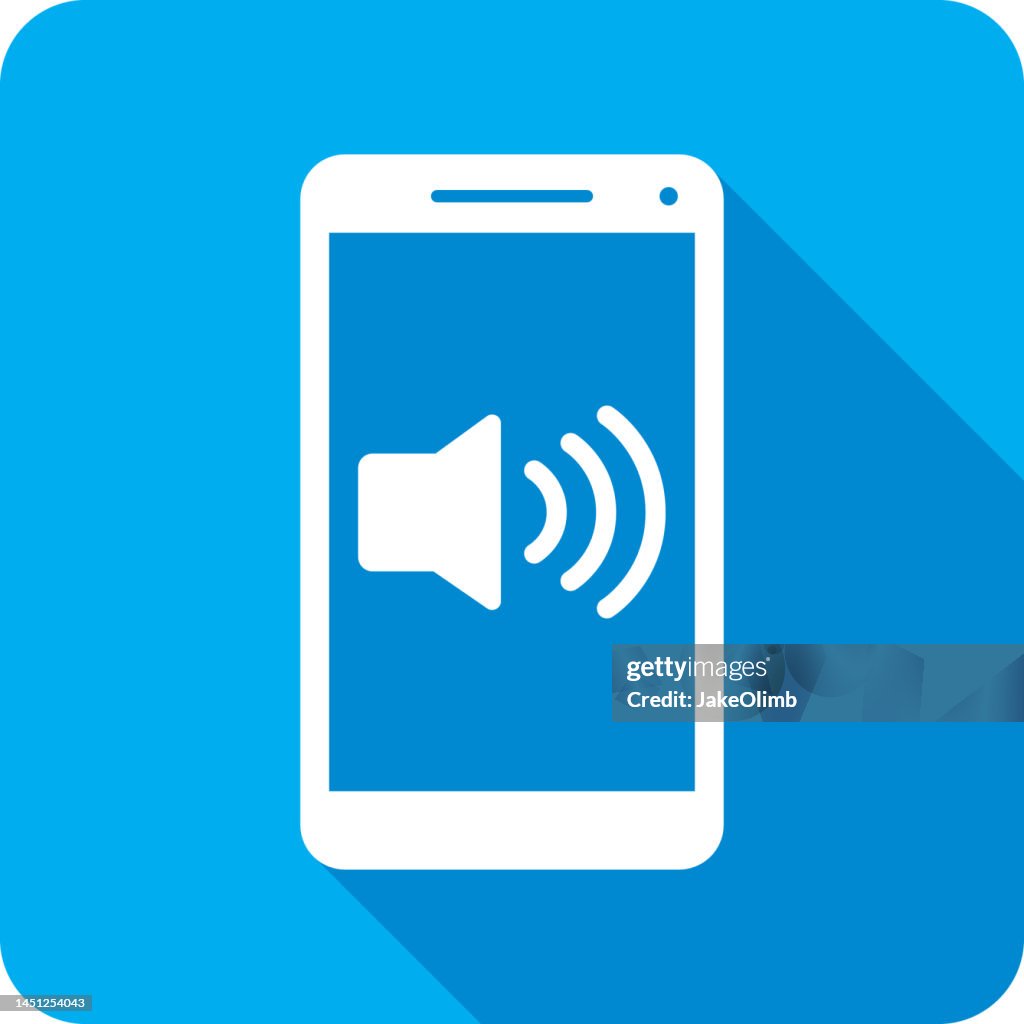 Volume Smartphone Icon Silhouette