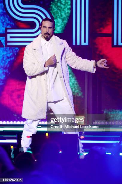 Kevin Richardson of the Backstreet Boys performs onstage at the Z100's iHeartRadio Jingle Ball 2022 at Madison Square Garden on December 09, 2022 in...