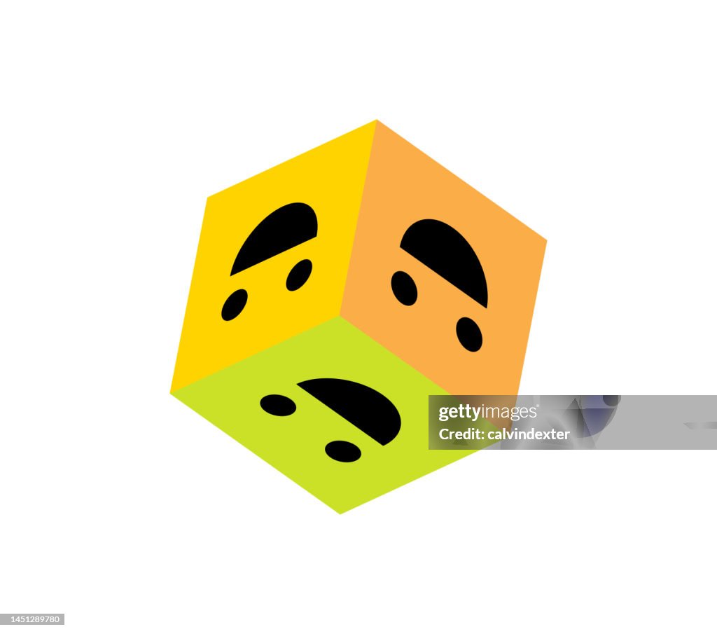 Emoticonos en un dado