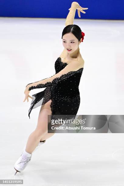 Marin Honda of Japan competes in the Women's Short Program during day one of the 91st All Japan Figure Skating Championships at Towa Pharmaceutical...