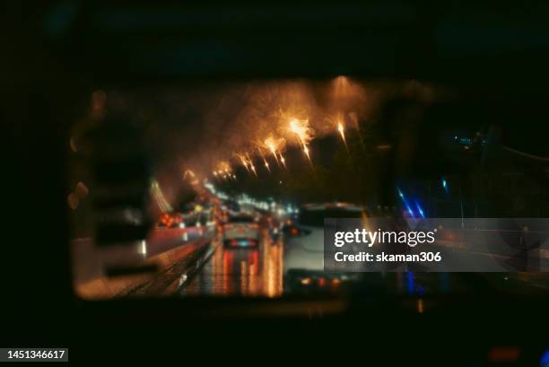 on a rainy day, the traffic roads are jammed with many cars. - pedestrian crash stock pictures, royalty-free photos & images