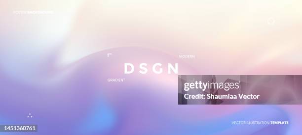 abstract blurred gradient fluid vector background design wallpaper template with dynamic color, waves, and blend. futuristic modern backdrop design for business, presentation, ads, banner - white magazine cover stock illustrations