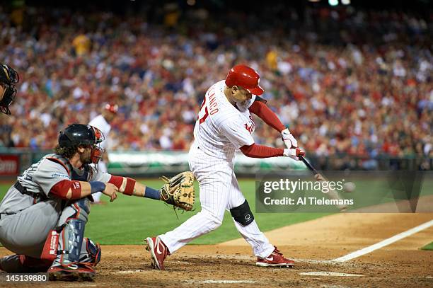 Philadelphia Phillies Placido Polanco in action, pitching vs Boston Red Sox at Citizens Bank Park. Philadelphia, PA 5/19/2012 CREDIT: Al Tielemans