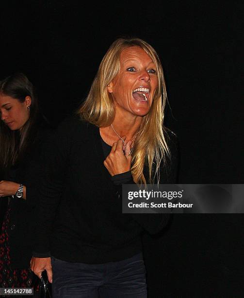 Simone Callahan arrives at the "What to Expect When You're Expecting" celebrity mum screening at The Jam Factory on May 24, 2012 in Melbourne,...