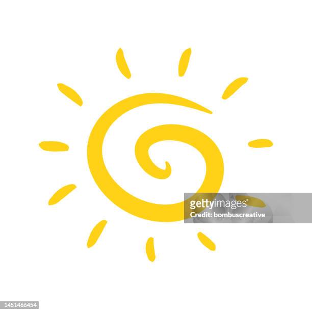 sun icon - travel logo stock illustrations