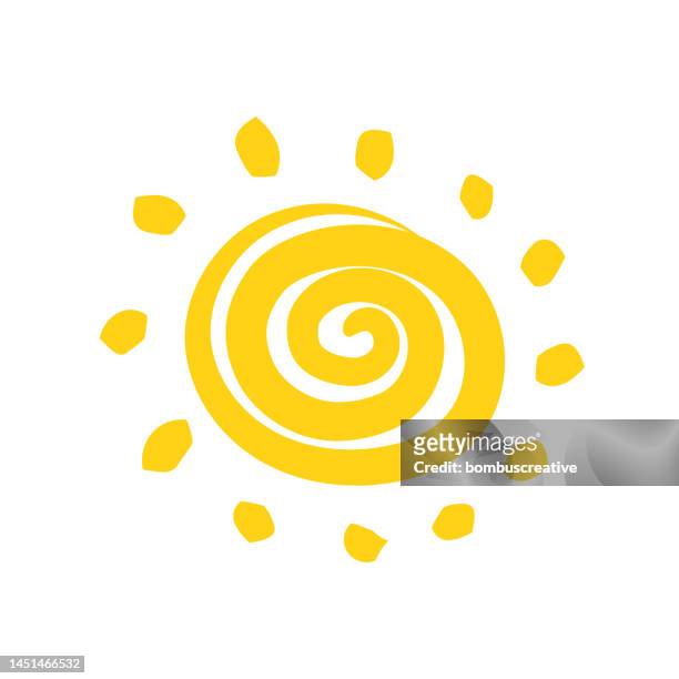 stockillustraties, clipart, cartoons en iconen met sun icon - amplify logo