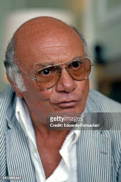 Close-up of Italian film director Francesco Rosi , Venice, Italy, September 1, 1984.