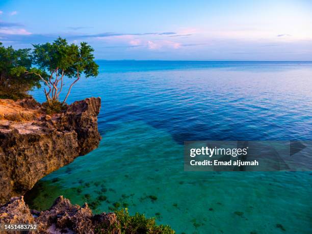the ruins cliff jumping, santa fe, cebu, philippines - cebu philippines stock pictures, royalty-free photos & images