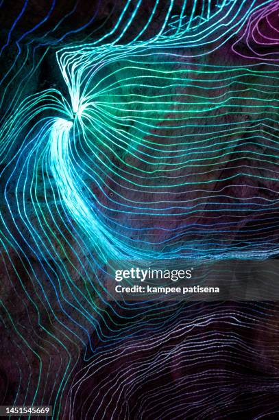 abstract illuminated light festival background - thailand illumination festival stock pictures, royalty-free photos & images