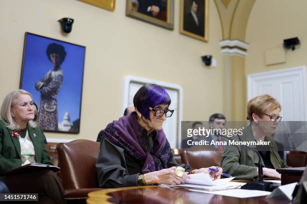 House Appropriations Committee Chairwoman Rep. Rosa Delauro and ranking member Rep. Kay Granger testify during a House Rules Committee hearing on the...