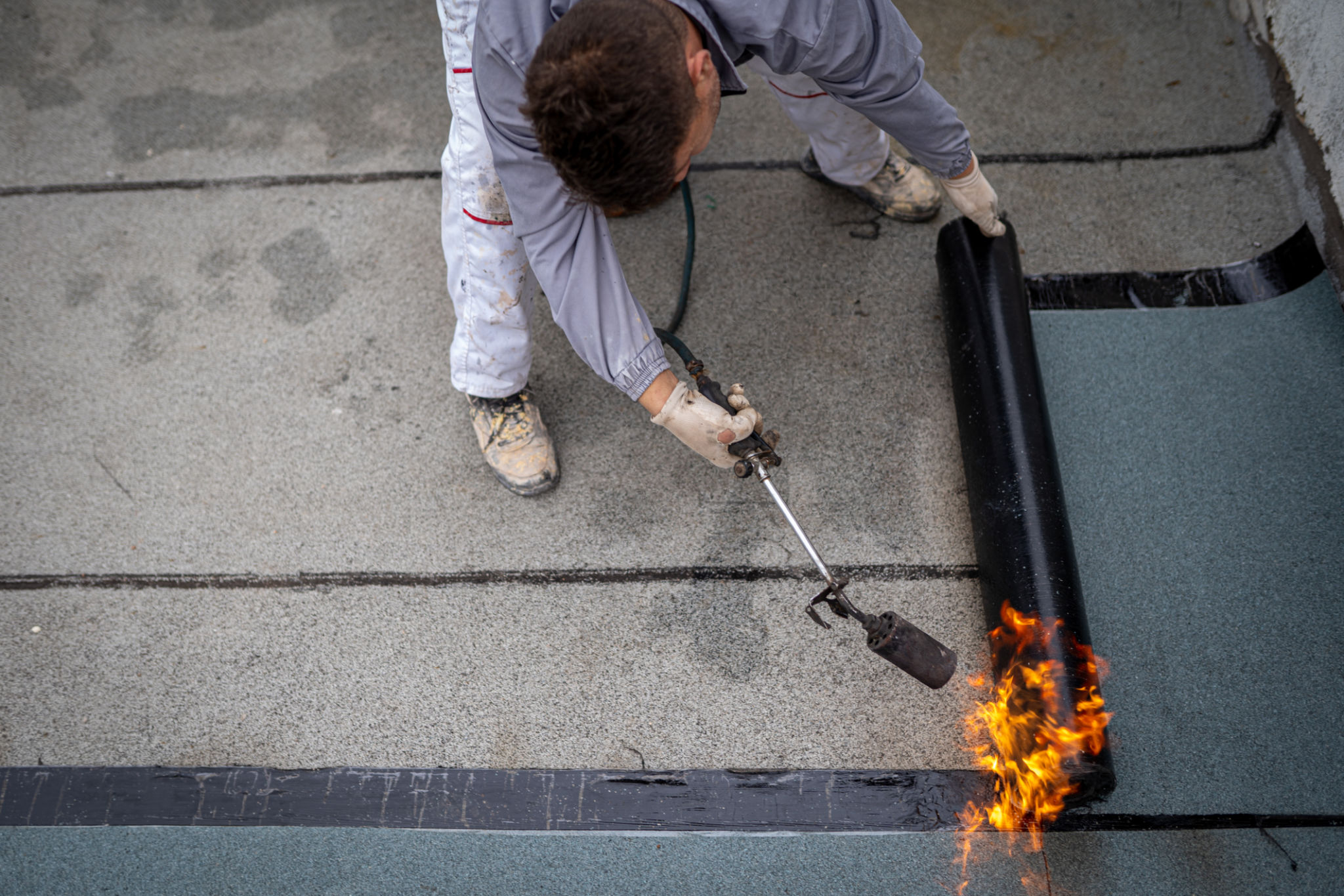 flat roof installation