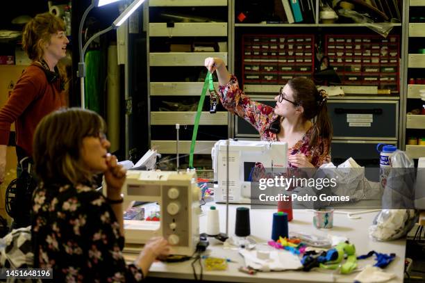 Wardrobe room backstage at Cirque du Soleil “Crystal” at Altice Arena on December 22, 2022 in Lisbon, Portugal. “Crystal” is Cirque du Soleil's 42nd...