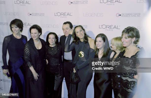 Designer Donna Karan, Ann Moore, Broadcaster Daryn Kagan, Andrew Tilberis and Ann Jackson with gala honorees. Event took place at Hammerstein...