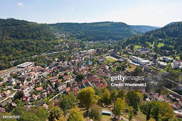 germany, baden wurttemberg, view of bad liebenzell - karlsruhe stock-fotos und bilder