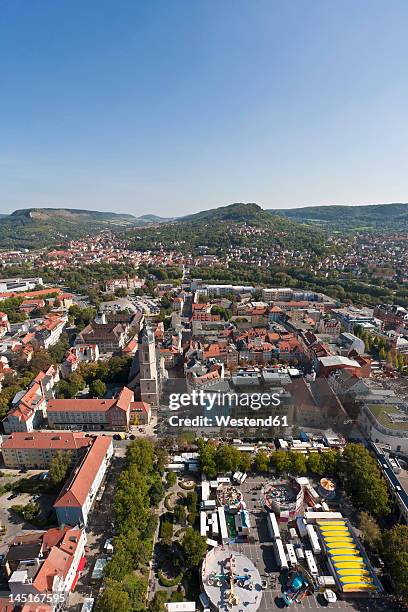 germany, thuringia, jena, view of city - jena stockfoto's en -beelden