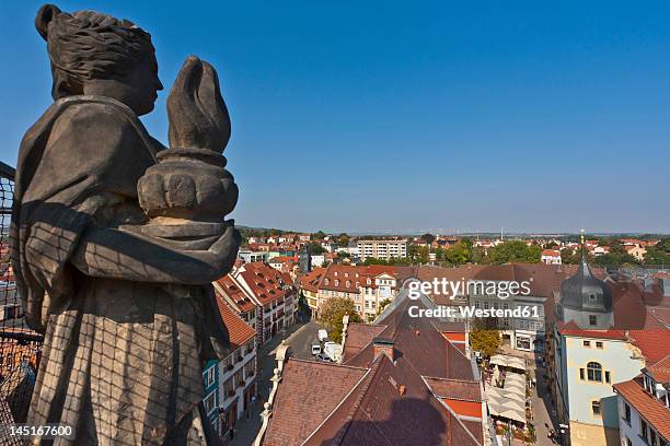 germany, thuringia, gotha, view of city - thüringen stock-fotos und bilder