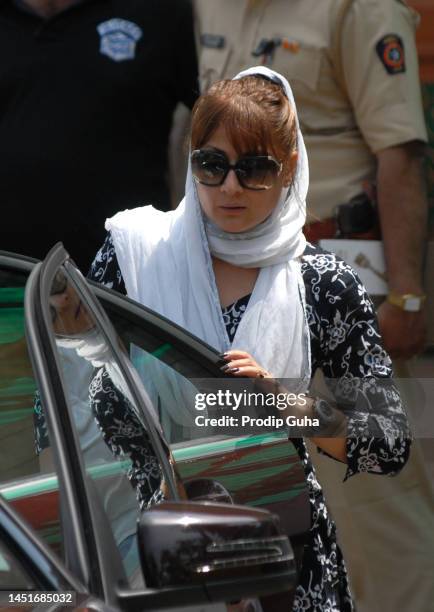 Urvashi Dholakia attends the funeral of Jiah Khan on June 05, 2013 in Mumbai, India