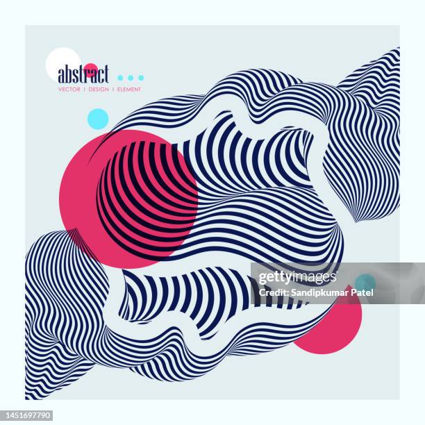 blue and white design. pattern with optical illusion. - different perspective stock illustrations